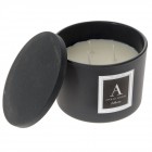 Ароматизирана свещ в стъклен съд черен, D9.5X8CM