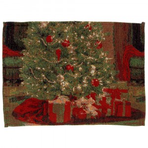 Каре, елха с подаръци, к-т 4 бр., 45х30 см