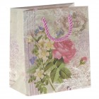 подаръчна торбичка цветя 15Χ17см