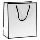 Плих хартия , бял с черен кант, 20Х22СМ