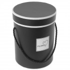 Единична кръгла картонена кутия с капак, Ф14X19