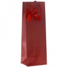 Плик бутилка червен с панделка, 13Χ8Χ36