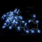 ГИРЛЯНД СНЕЖИНКИ, СТУДЕНО СИНЬО, 40 LED,7M