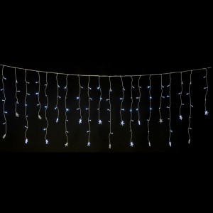 висулка, лампички и звезди, синя светлина, 150 LED,3 М