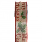 Панделка зебло, зелен имел, 5х9,1М