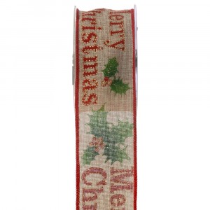 Панделка зебло, зелен имел, 5х9,1М