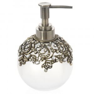 Диспенсър, метал и камъни, 11х15 см