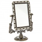 Метално огледало с камъни, 18х24 см