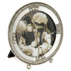 Метална рамка за снимки с камъни, 9х9 см