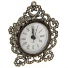 Метален часовник с камъни, 10Х12 см