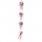 Гирлянд от рози, плат, розово и бяло