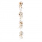 Гирлянд от  рози, плат, бяло и жълто