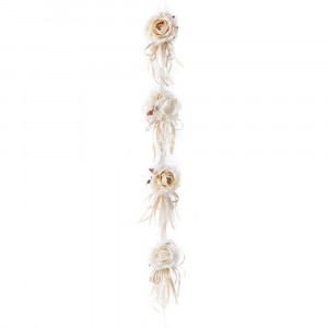 Гирлянд от  рози, плат, бяло и жълто