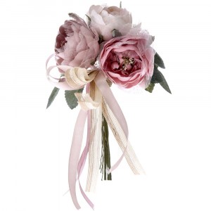 Букет от розови божури, плат