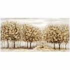 Картина масло, дървета, 70х140 см