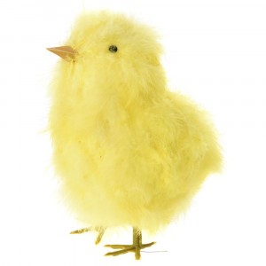 Пиле от пера, жълто, 25 см