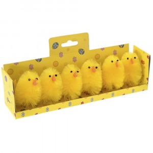 Пилета рошави, 6 бр в кутия, жълти