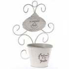 Метална кашпа за стена, 24х14х32 см