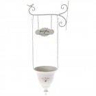 Метална висяща кашпа, 30х18х74 см