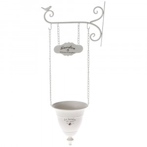 Метална висяща кашпа, 30х18х74 см