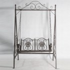 Метална външна люлка, двойна, 149х90х235 см