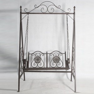 Метална външна люлка, двойна, 149х90х235 см