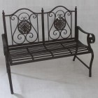 Желязна двойна пейка, 118х54х95 см