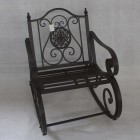 Железен люлеещ се стол, 63х91х89 см