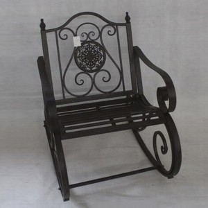 Железен люлеещ се стол, 63х91х89 см