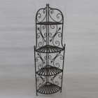 Железен ъглов стелаж, 46х32х147 см