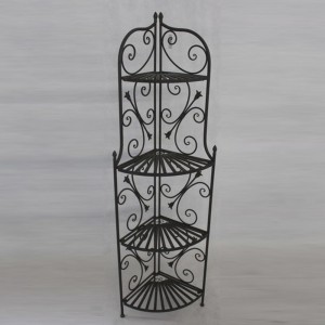 Железен ъглов стелаж, 46х32х147 см