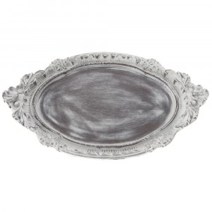 Поднос ретро, сиво дърво, 38х24 см