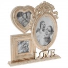 Колаж за снимки, ретро, златисто дърво, 30х33 см