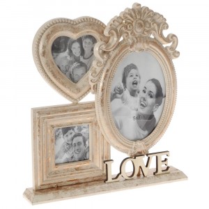 Колаж за снимки, ретро, златисто дърво, 30х33 см