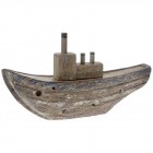 Дървен кораб, 39х9х21 см