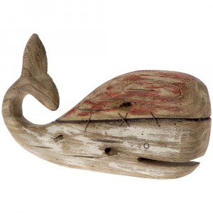 Дървен кит, 38х7х21 см