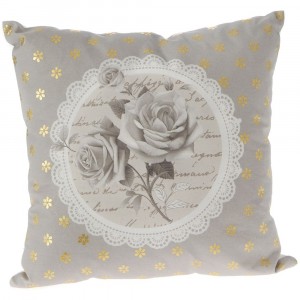Декоративна възглавница, принт роза, 40х40 см