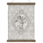 Пано ангел, плат, 26х37 см