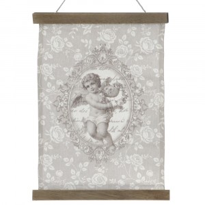 Пано ангел, плат, 26х37 см