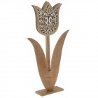 Дървено цвете светещо, 26х6х49 см