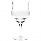 Ваза чаша от изчистено стъкло, ф14х30 см