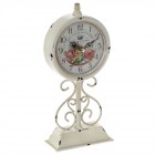 Настолен часовник метал, рози, 12х5,5х26,5 см