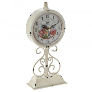 Настолен часовник метал, рози, 12х5,5х26,5 см