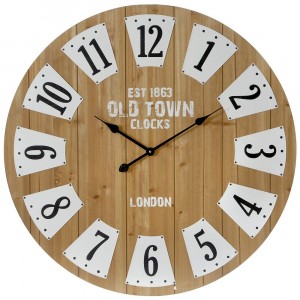 Часовник естествено дърво, OLD TOWN, 80 см