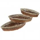 Плетени панери лодки, к-т 3 бр