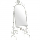 Бяло огледало с метална рамка, 31х60