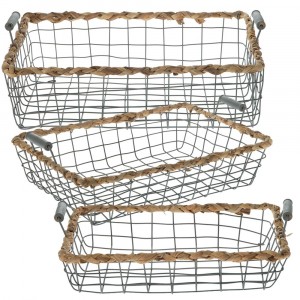 Телена кошница, к-т 3бр. 45х35 42х32 37х28