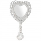 Огледало сърце, полирезин, 15х26