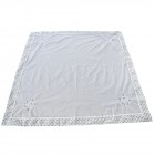 Покривка за маса с бродерия сърце, 100х100 см