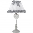 Настолна лампа с текстилен абажур, 225х47 см